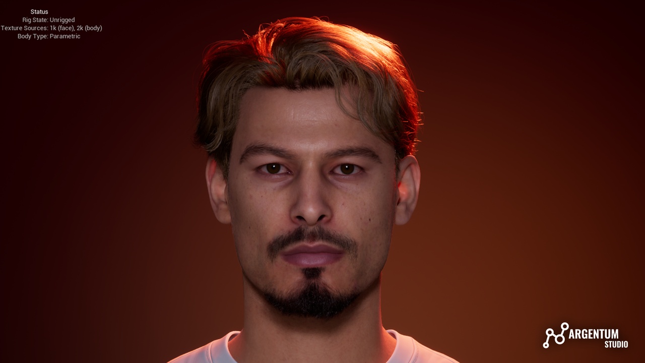 Media 1 for listing Male Middle Lenght Hair - Argentum - M004