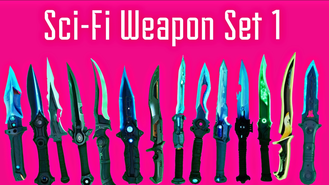 Media 1 for listing FREE Mobile Sci-Fi Weapon Set