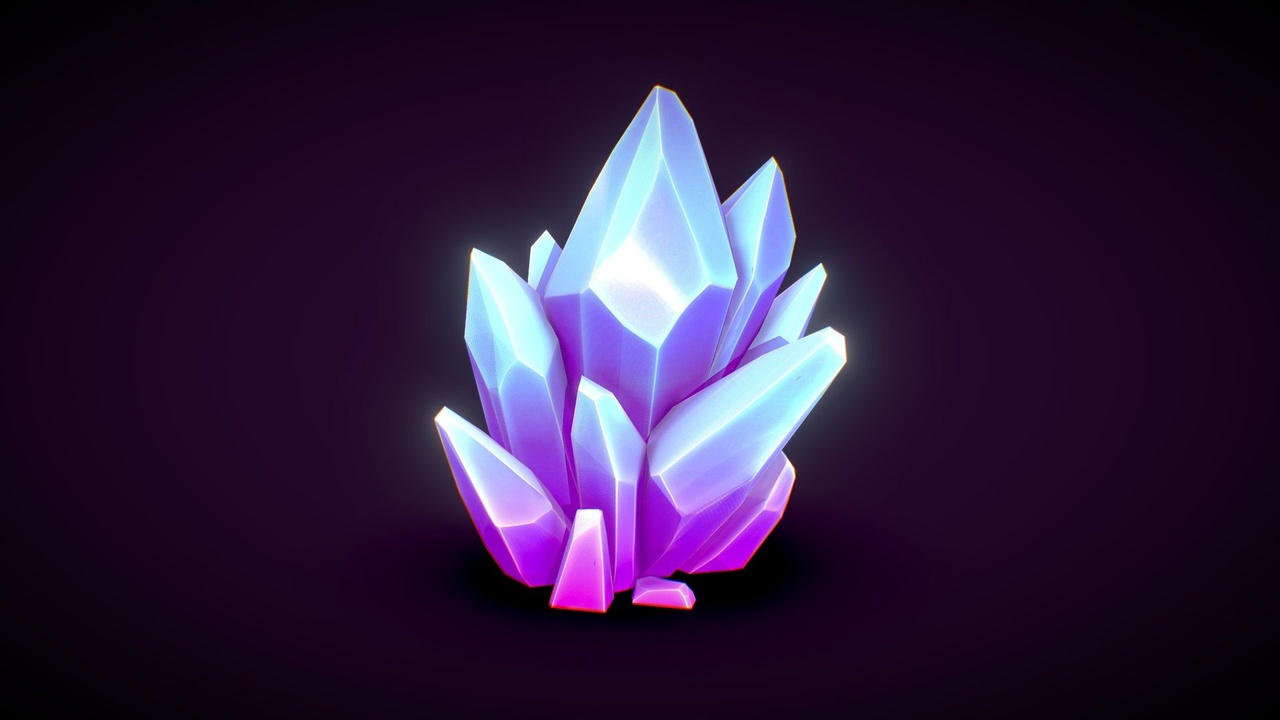 Media 1 for listing Stylized Crystal Cluster 💎