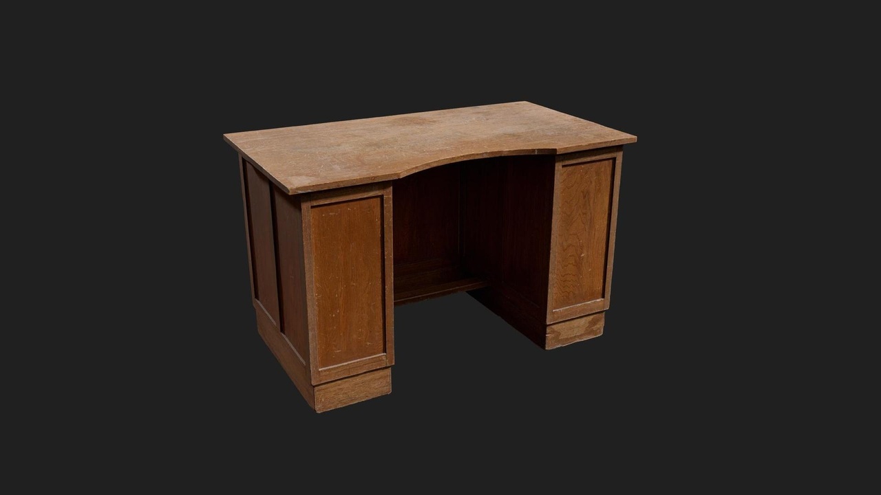 Media 1 for listing Urban Japanese School Desk Wooden Large