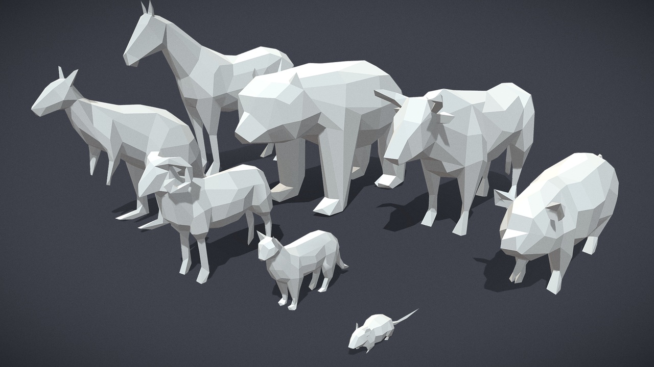 Media 1 for listing Free Pack - Lowpoly Animal