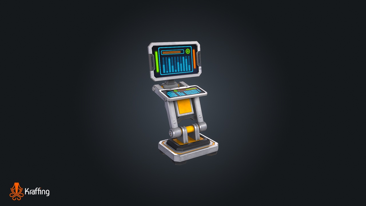 Media 1 for listing SCI FI PC Monitor V1 - Futuristic Display – Game Ready PBR