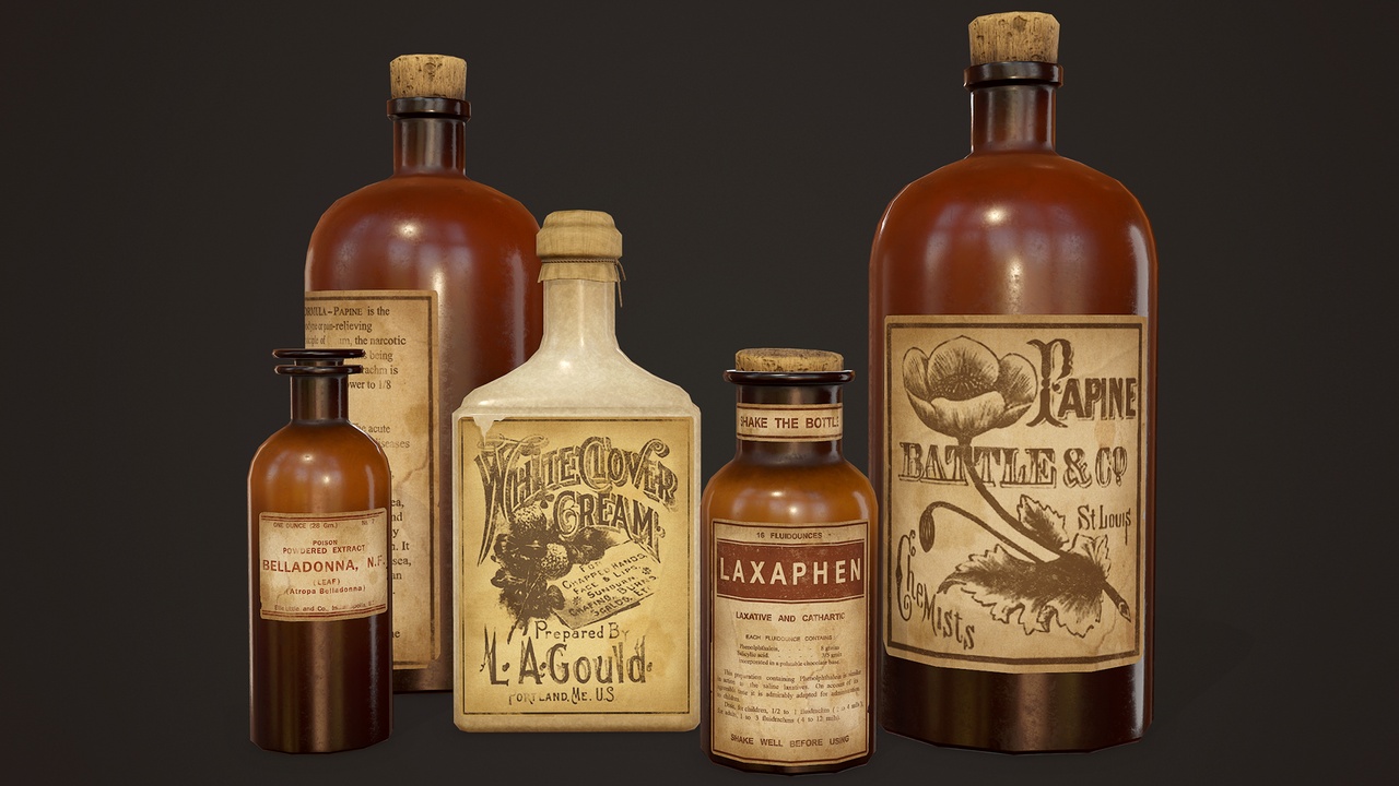 Media 1 for listing Antique Apothecary Bottles