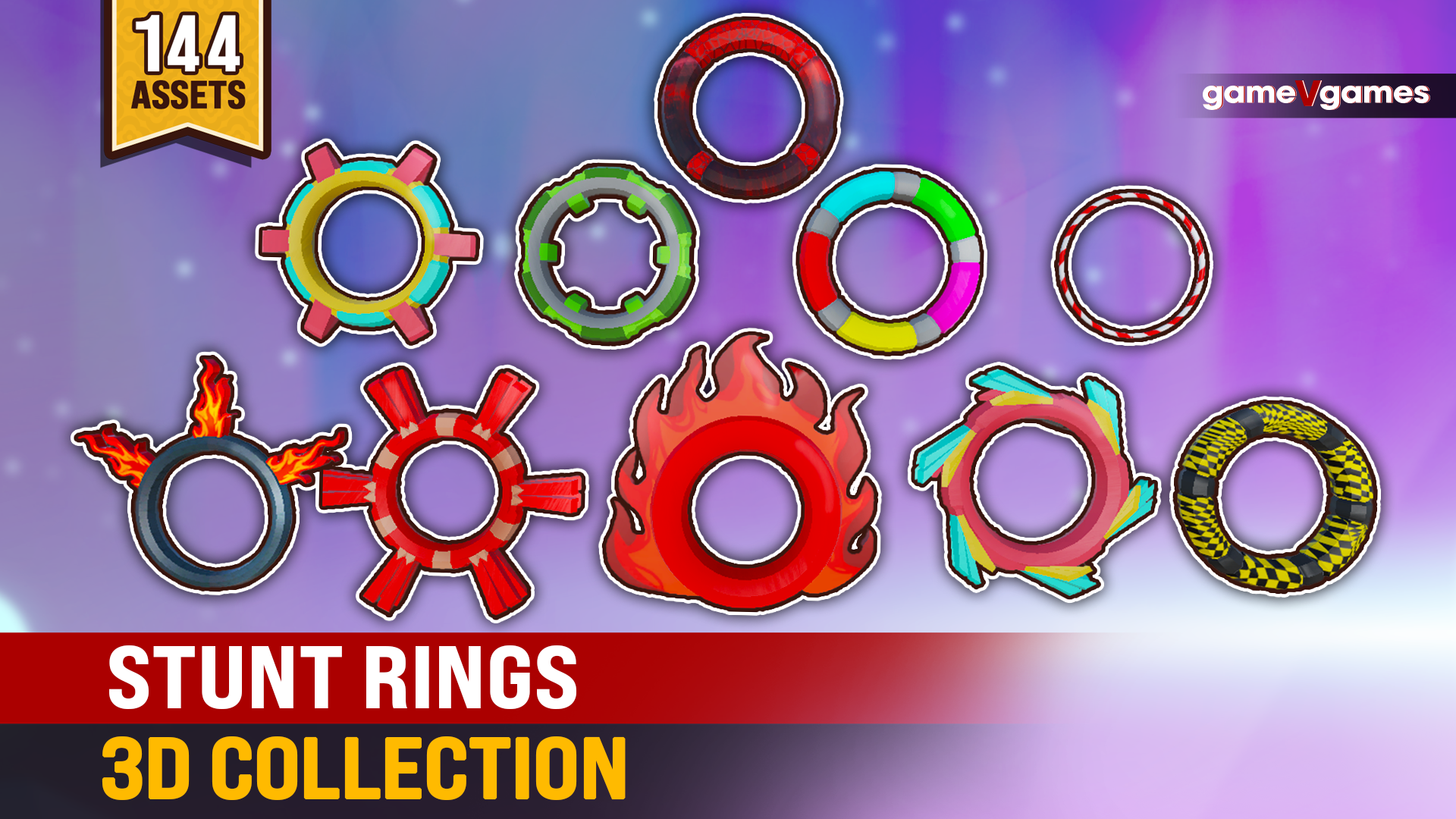 Stunt Rings 3D Collection | Fab
