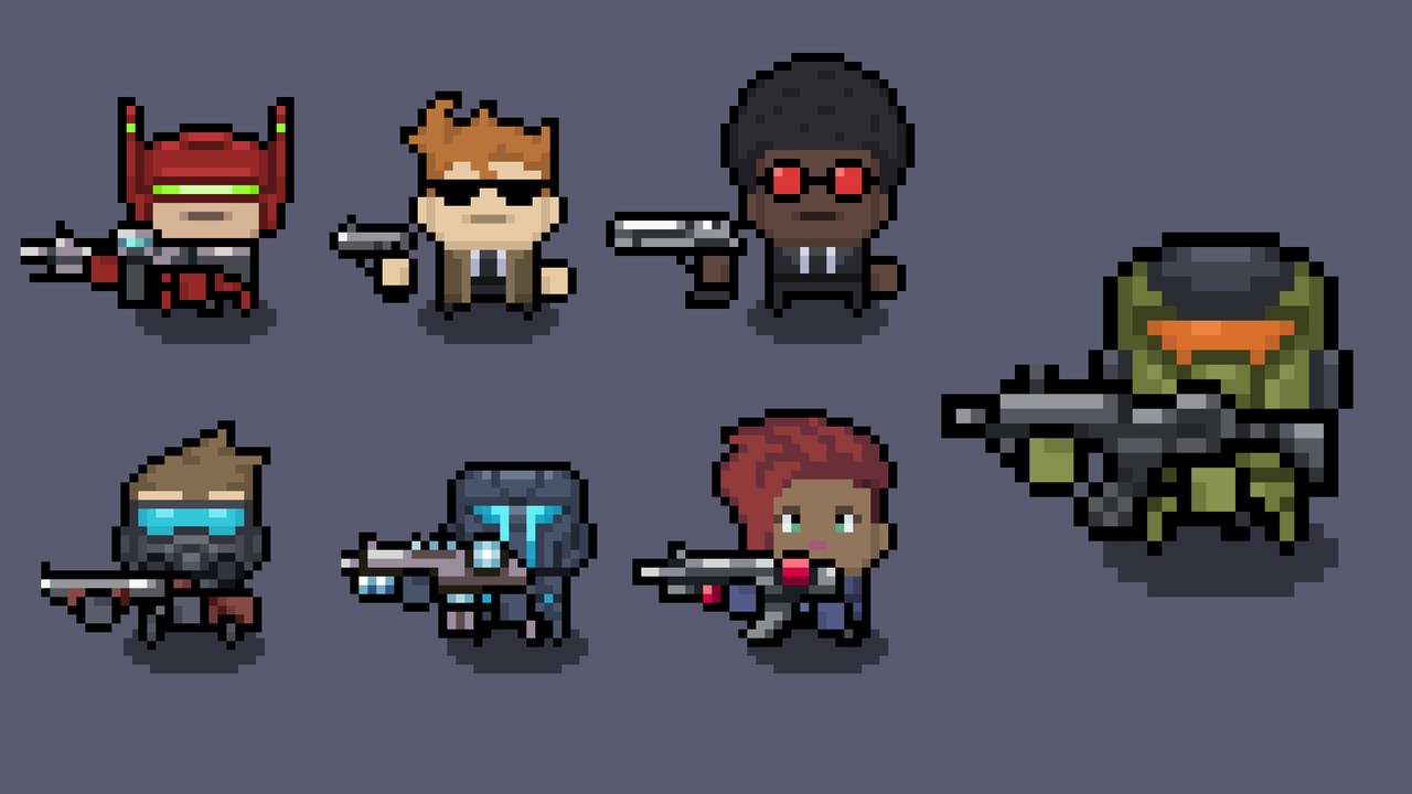 Media 1 for listing Pixel SciFi Characters