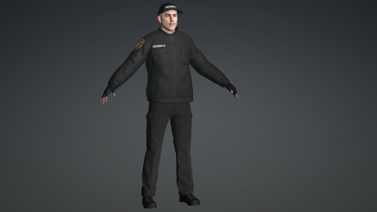 Media 1 for listing Modular Security Guard Character