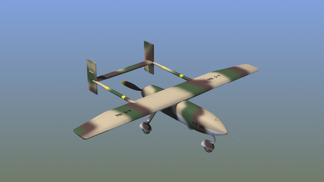 Media 1 for listing Iranian Ababil-3 UAV Drone Game Ready 3D Model