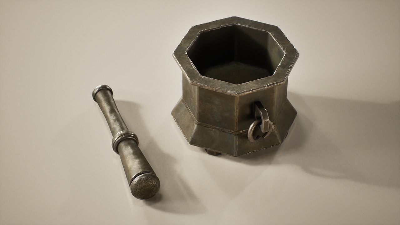 Media 1 for listing Mortar and Pestle - PBR Game Ready