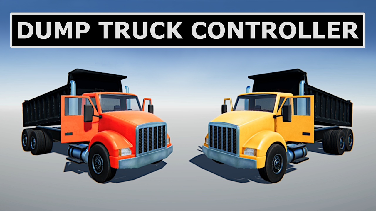 Media 1 for listing Dump Truck Controller for Unity - HEAVY MACHINERY
