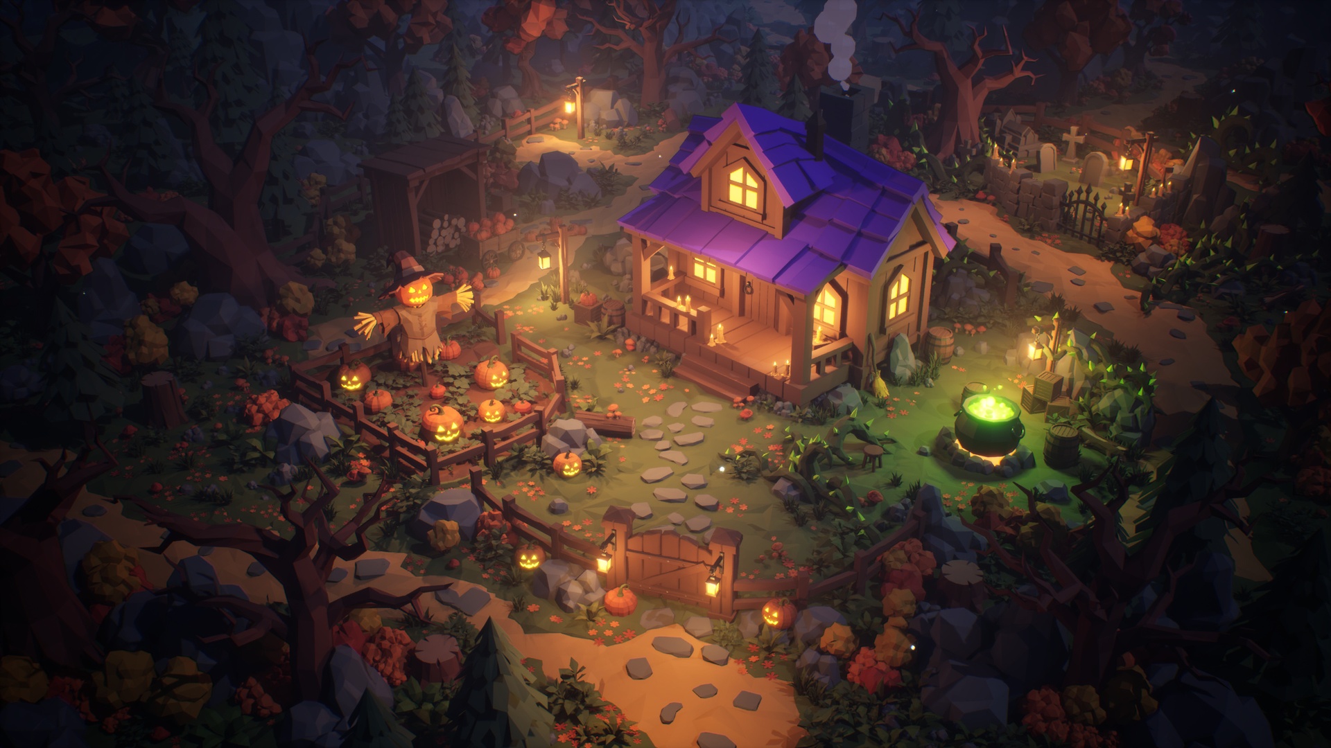 Media 1 for listing Halloween - Polyart Environment