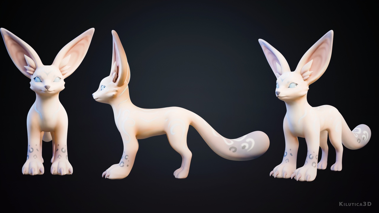Media 1 for listing Elemental Mana Beast - Rigged Stylized Creature