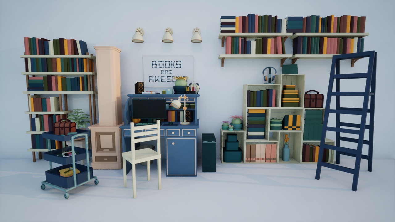 Media 1 for listing Low Poly House Interior Props