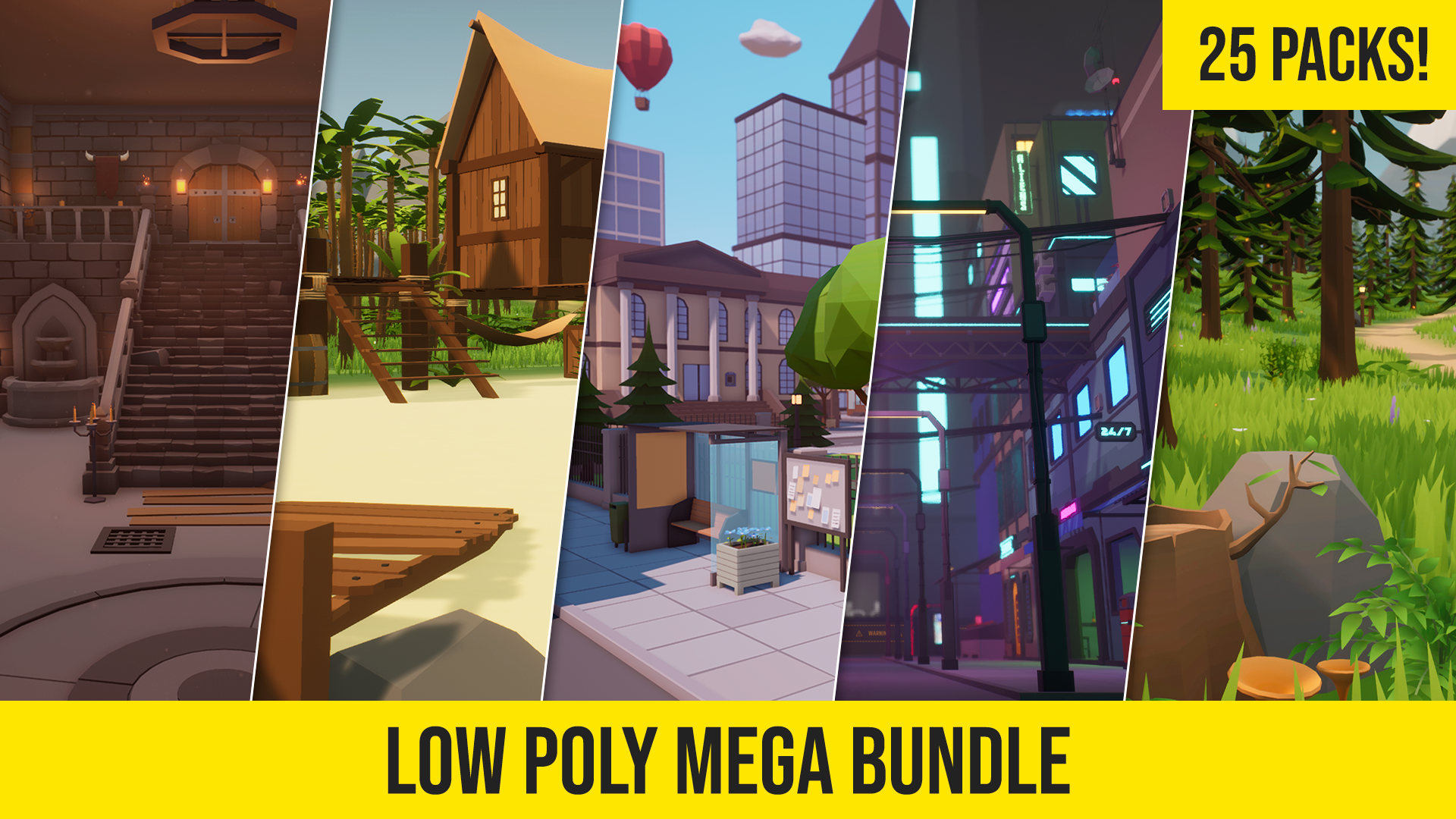 Low Poly Mega Bundle | Fab