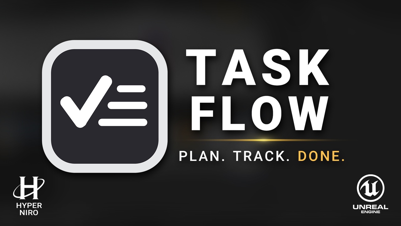 Media 1 for listing Task Flow - In-Editor Task & Workflow Management for Unreal Engine