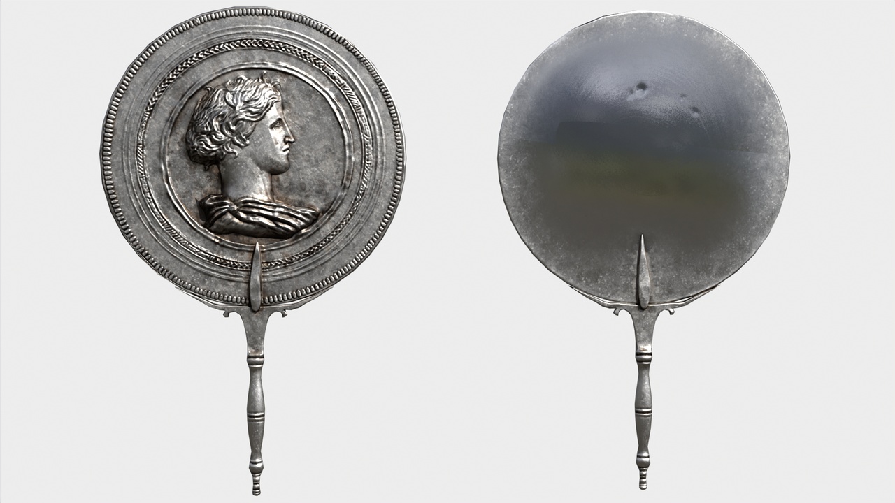 Media 1 for listing Roman silver mirror