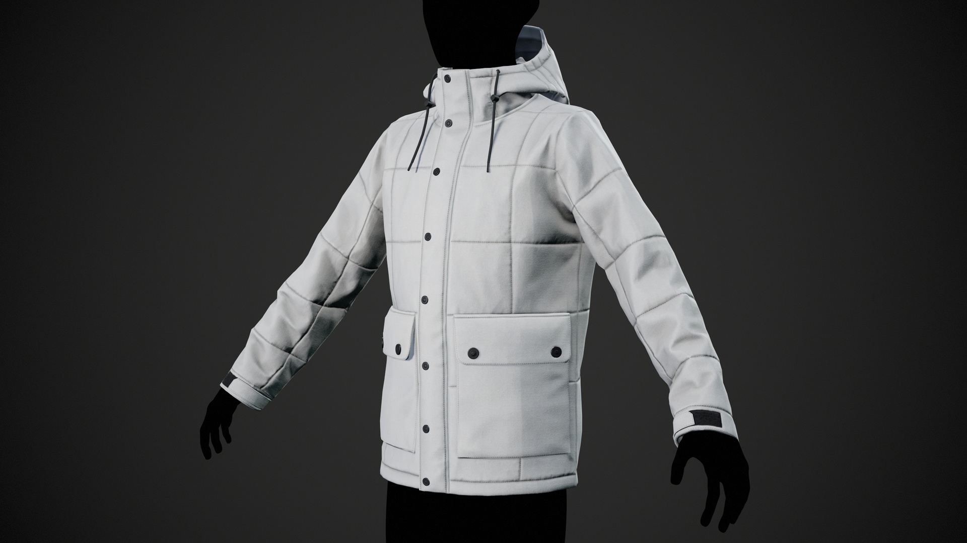 Media 1 for listing White Winter Jacket Style 1