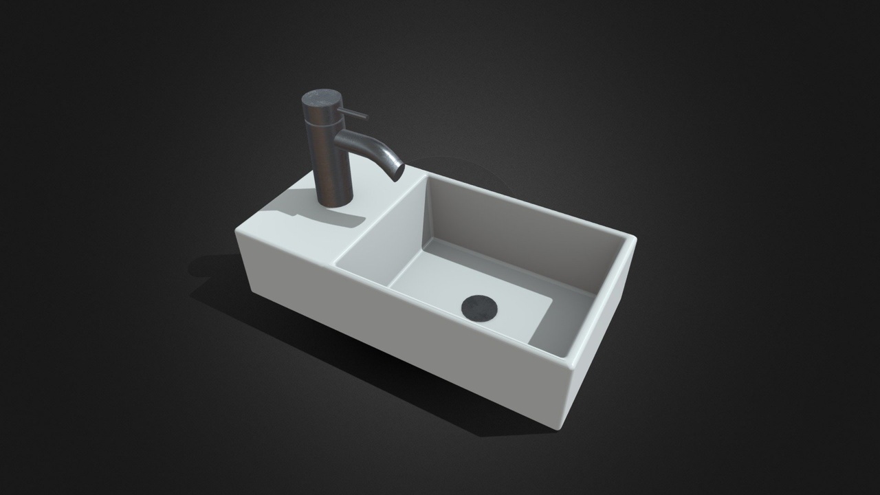 Media 1 for listing Small Ceramic Wash Basin Sink