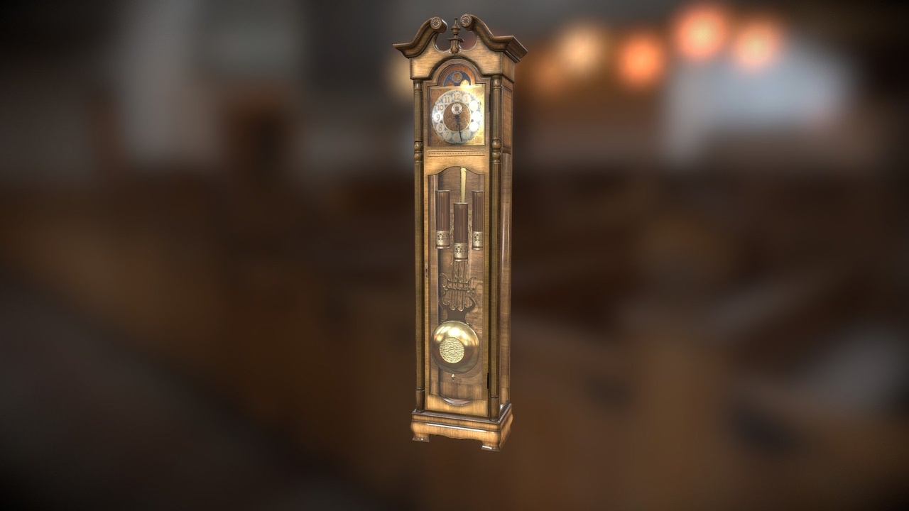 Media 1 for listing Lowpoly Grandfather Clock
