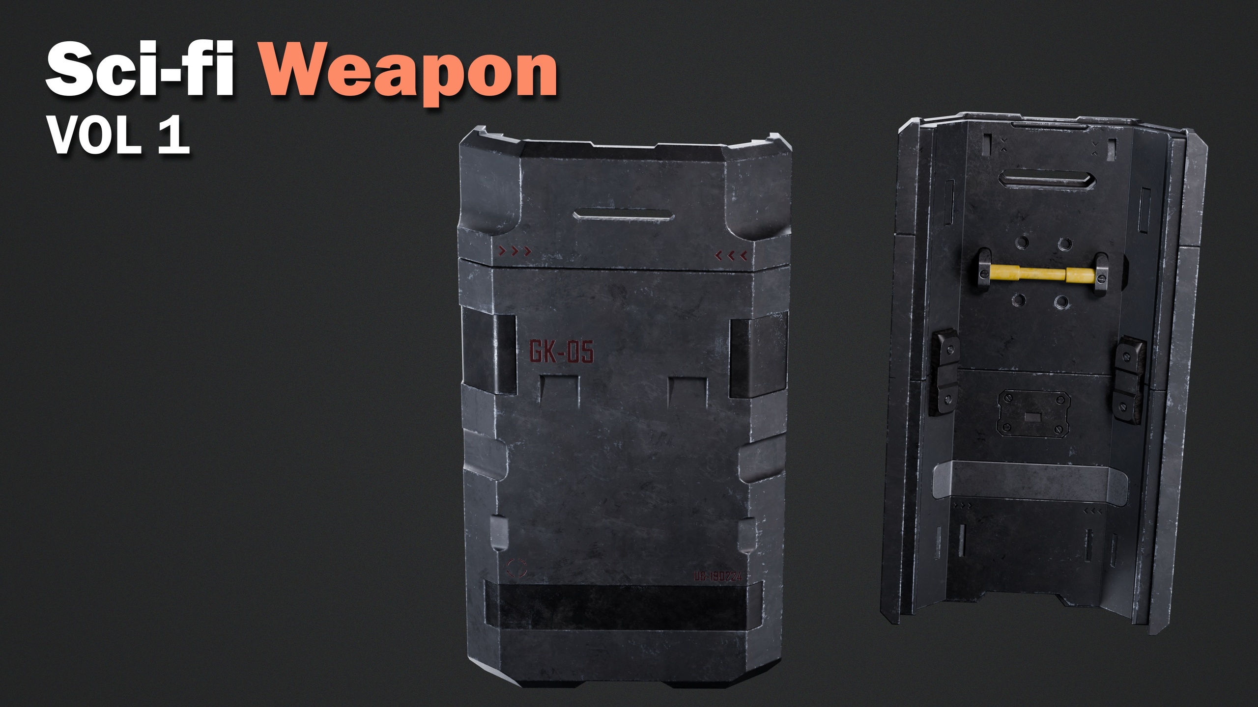 Media 1 for listing Sci-fi Weapon - Game Ready Shield