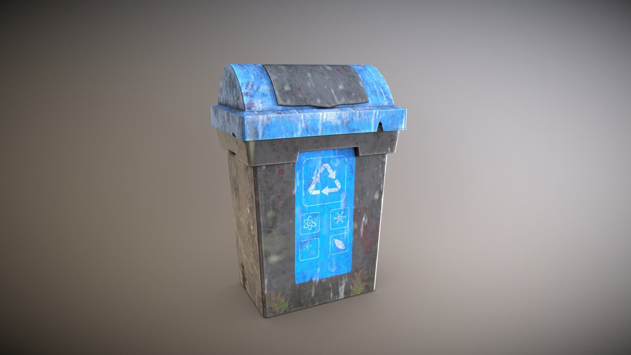 Media 1 for listing Blue recycle bin