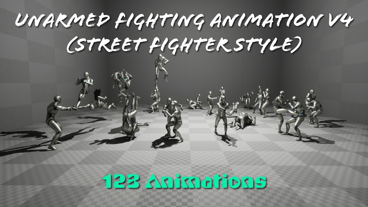 Media 1 for listing Unarmed Fighting Animation V4 【Street Fighter Style】