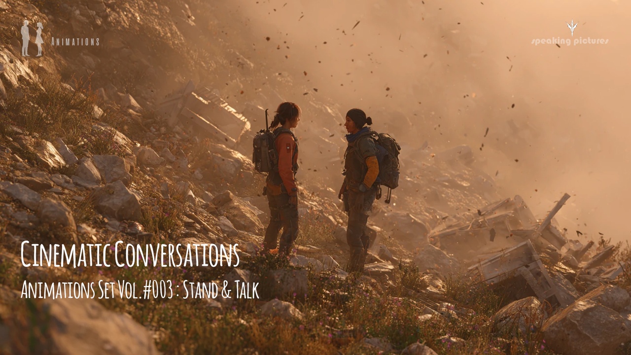 Media 1 for listing 🎭 Cinematic Conversations Vol. 3: Stand & Talk | Storytelling Animations 🎬🗣️✨