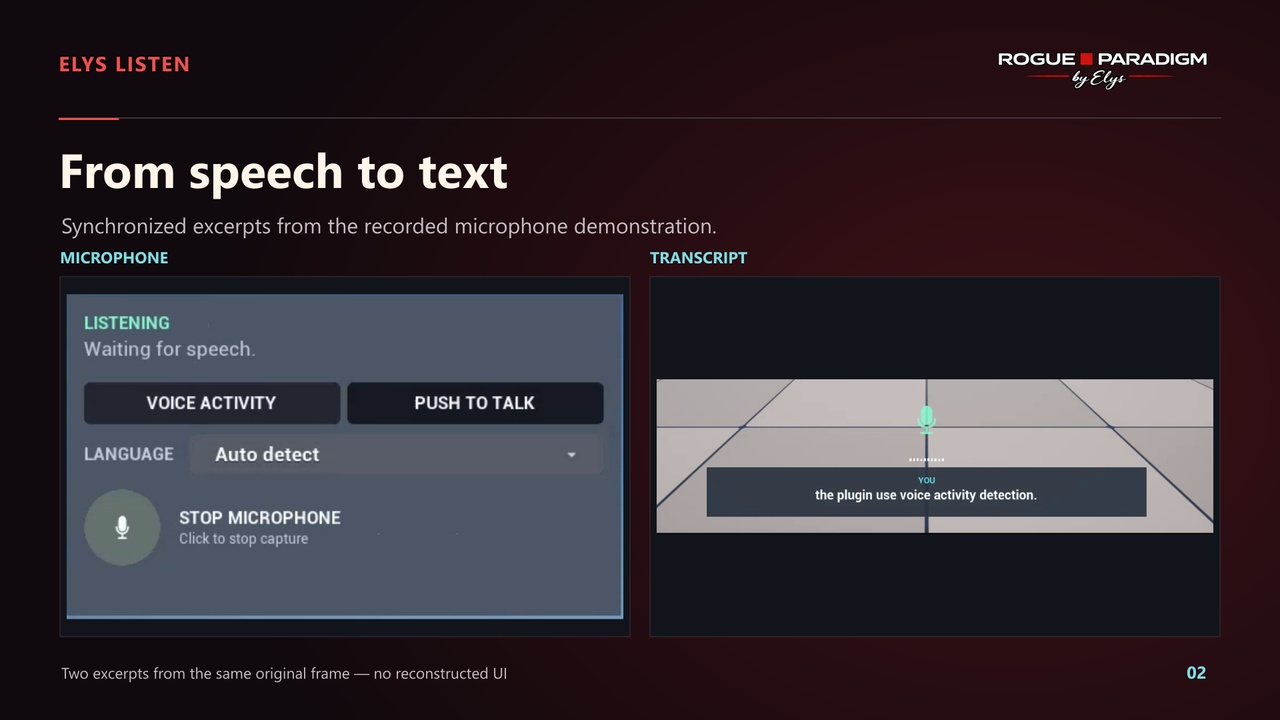 Media 1 for listing Elys Listen: Offline Speech-to-Text