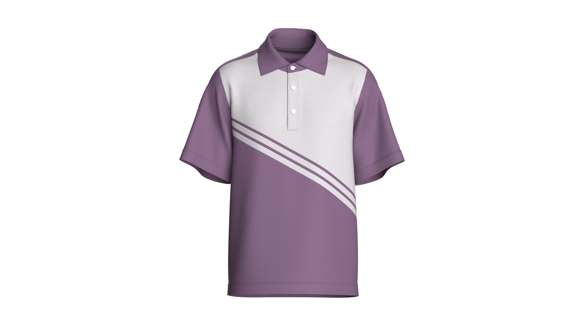 Media 1 for listing Men Turn - Down Striped Polo Shirt | High Poly