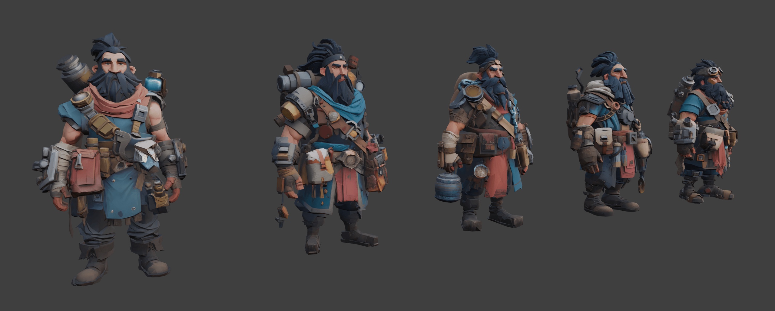 Media 1 for listing Fantasy Wilderness Adventurers 🧭 (LowPoly)