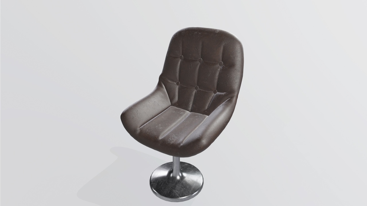 Media 1 for listing Stylish Office Chair - Comfortable Padded Seat - Modern Design - High/Low Polygo