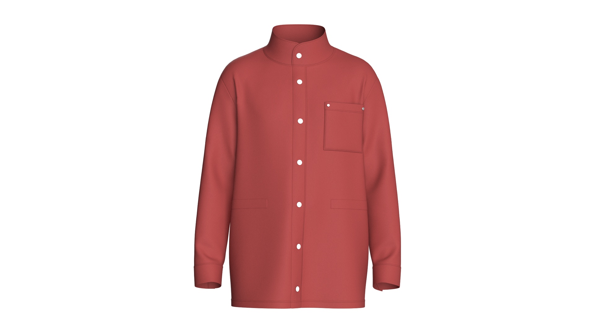 Media 1 for listing Men Element Stand - Collar Coat | High Poly