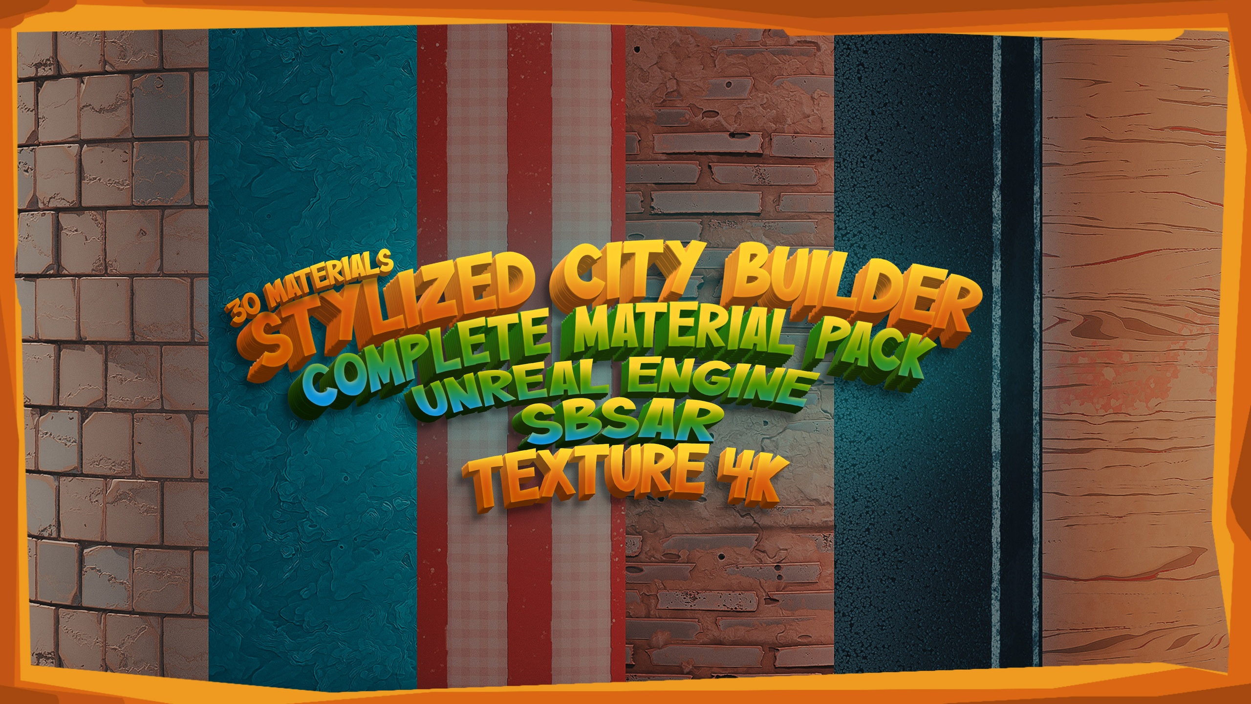 الوسائط 1 للقائمة Stylized City Builder – Complete Material Pack