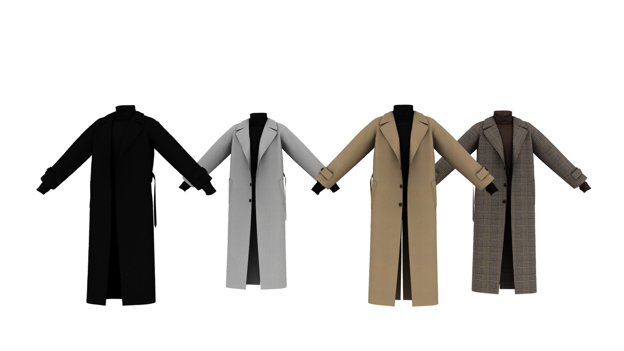 Media 1 for listing Long Coat / Trench Coat