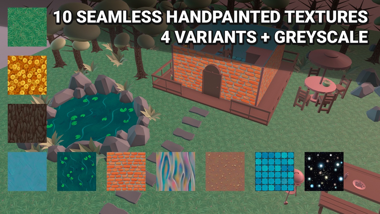 Media 1 for listing 10 Miscellaneous Handpainted Texture Pack