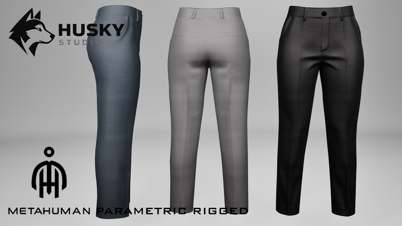 Media 1 for listing Business pants - 45 - Metahuman - Parametric outfit