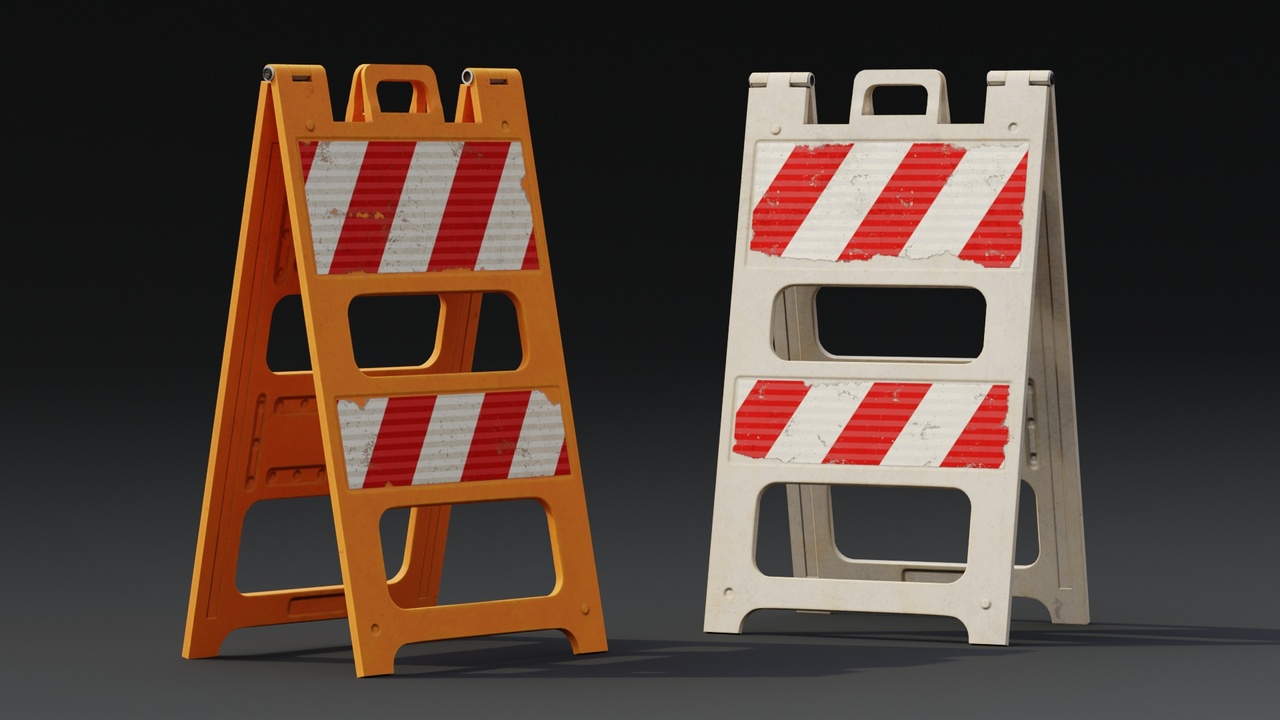 Media 1 for listing Plastic Barricade B Game-Ready