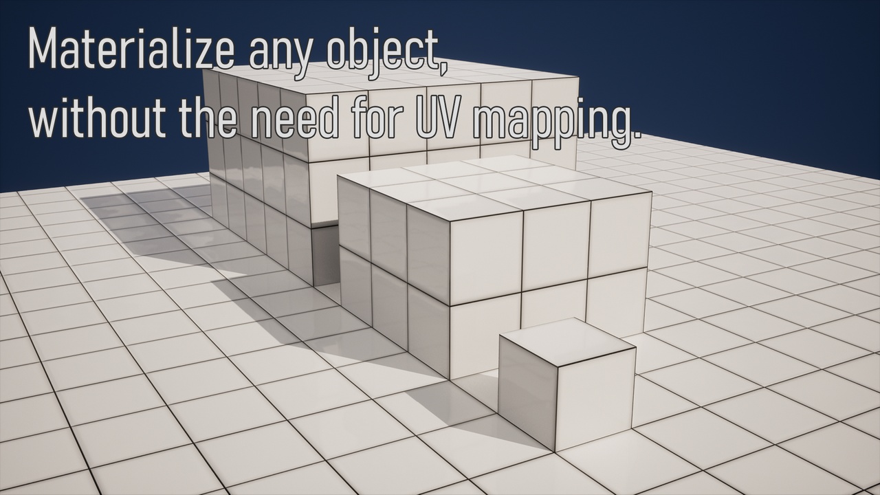Media 1 for listing Triplanar Projection Material Creator | Materialize Any Object - No UVs Needed