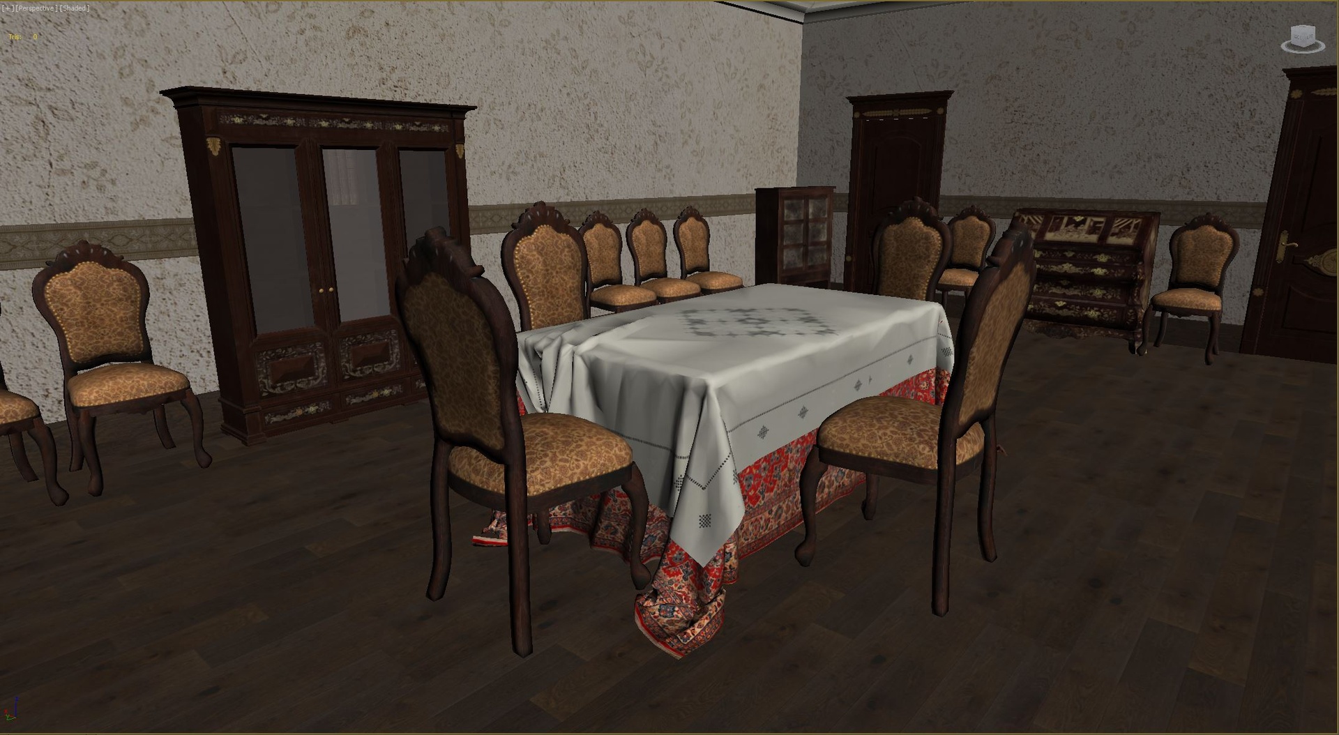 Media 1 for listing Antique Realistic Old Puzzle Room Low-poly 3D model