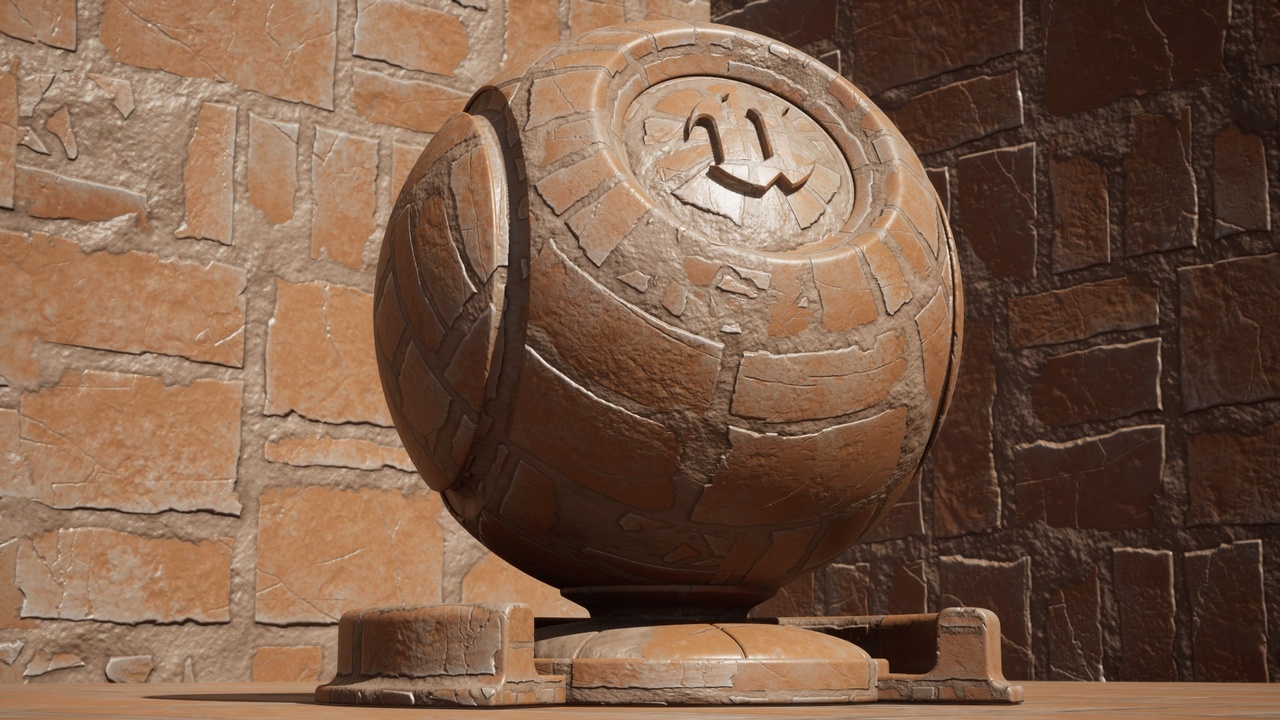 Media 1 for listing Realistic PBR Rock Wall Material | High-Quality Stone Surface