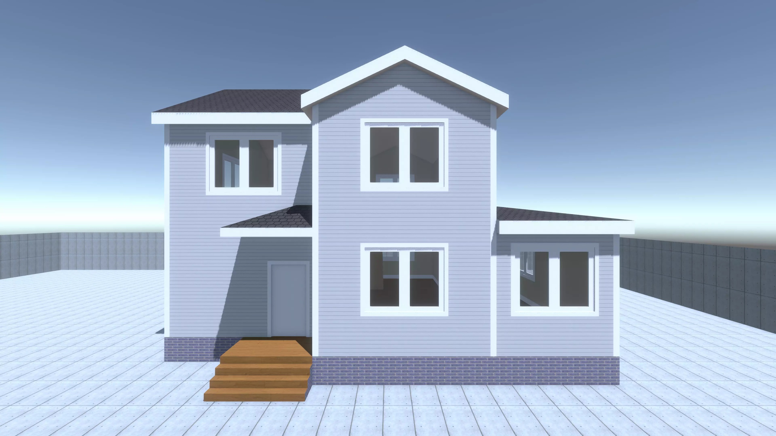 Media 1 for listing Low Poly Residential Houses Pack