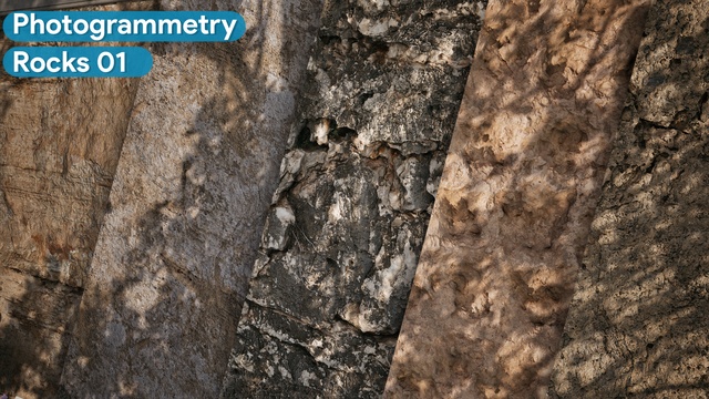 Rocks 01 - Scanned Photogrammetry Materials
