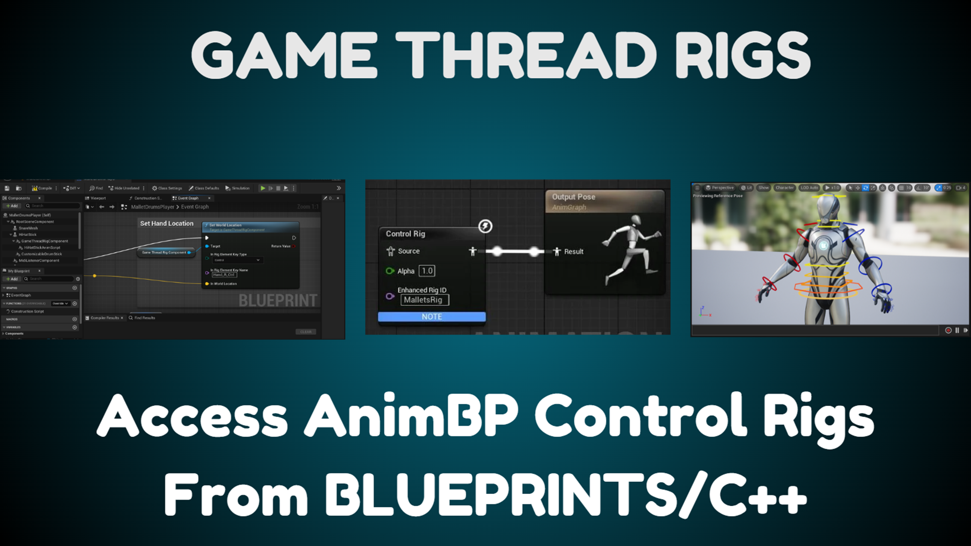Game Thread Rigs : Access Control Rigs From Blueprints | Fab