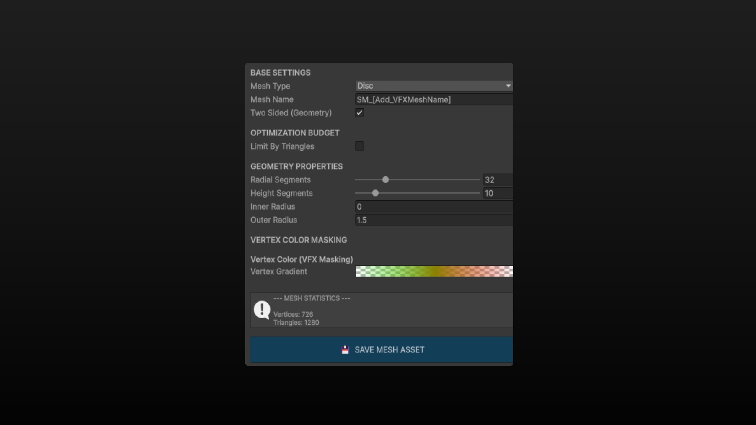 Media 1 for listing VFX Mesh Generator - Free Ultimate Shader for Unity