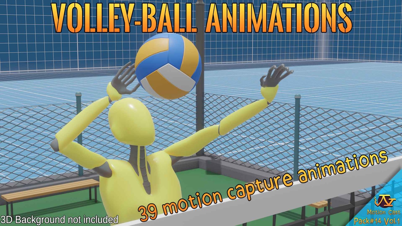 Media 1 for listing Volley-ball animations (Motion Cast#14 Vol.1)