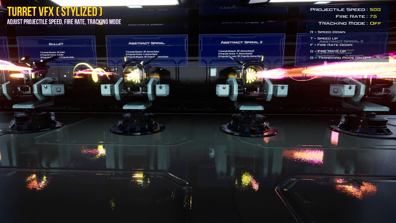 Media 1 for listing Turret VFX Stylized Projectile