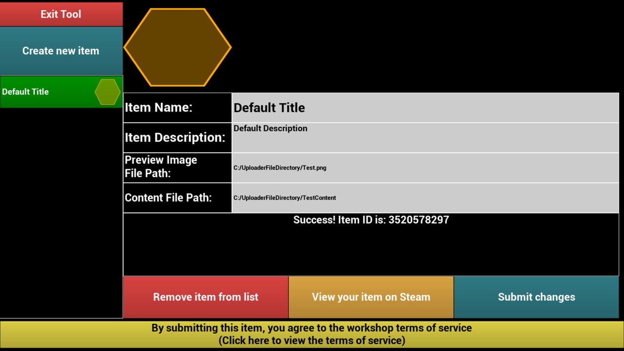 Media 1 for listing Basic Steam Workshop UGC Upload Tool