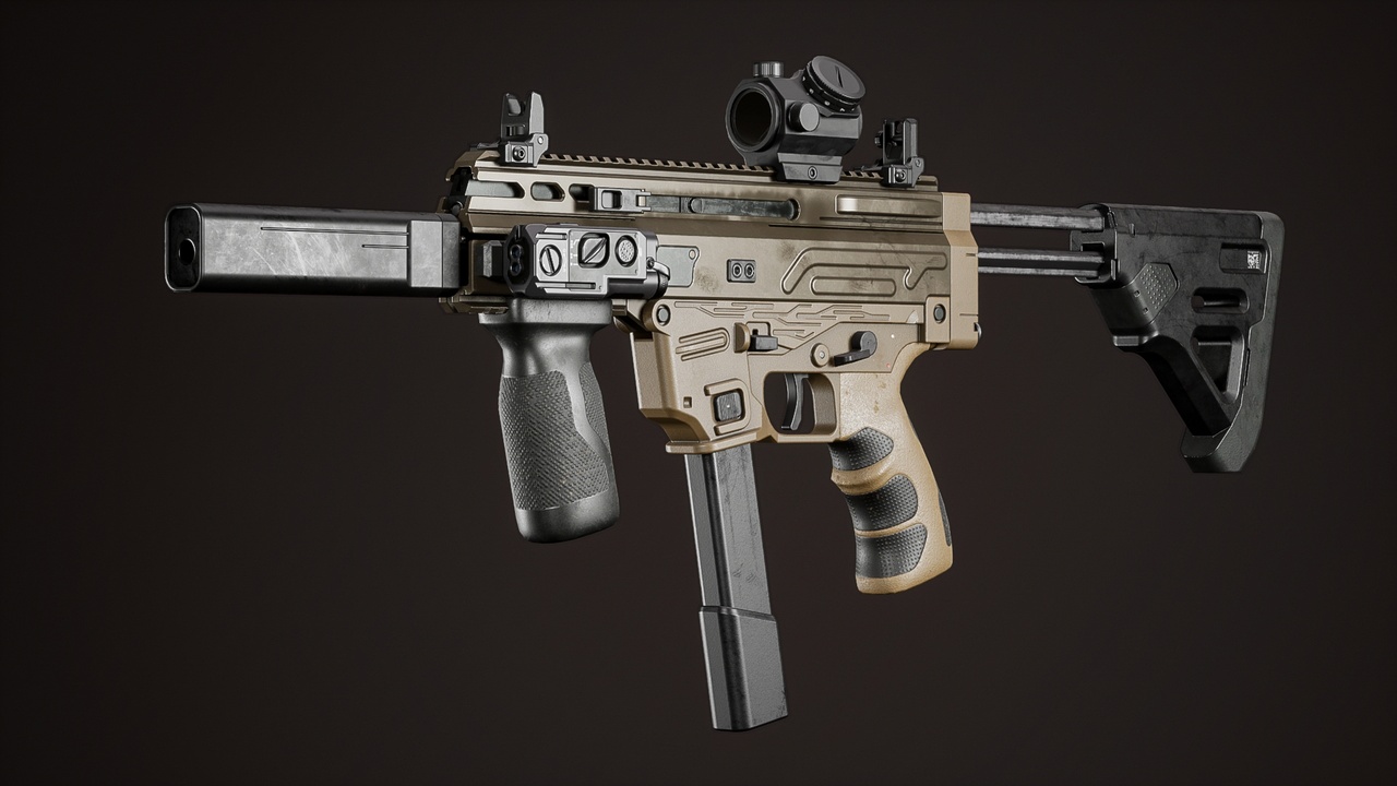 Media 1 for listing Tactical SMG w/ attachments & FP animations