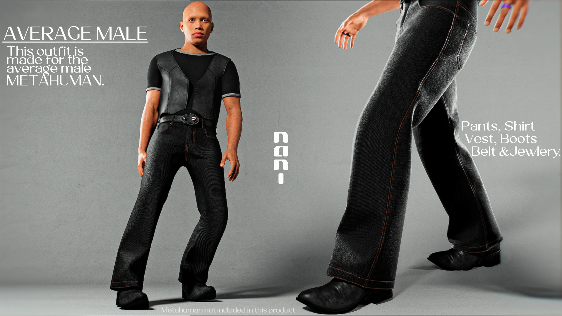 (6月VIP 15%off中) ミックルです❣️0618 NANI - Men's Bootcut Jeans & T-Shirt | Fab