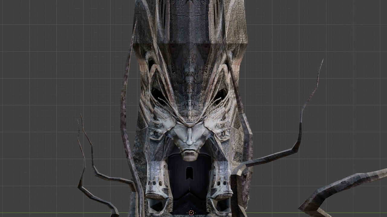 Media 1 for listing Gothic Demon Spire Cursed Cathedral Tower Game-Ready Horror Asset