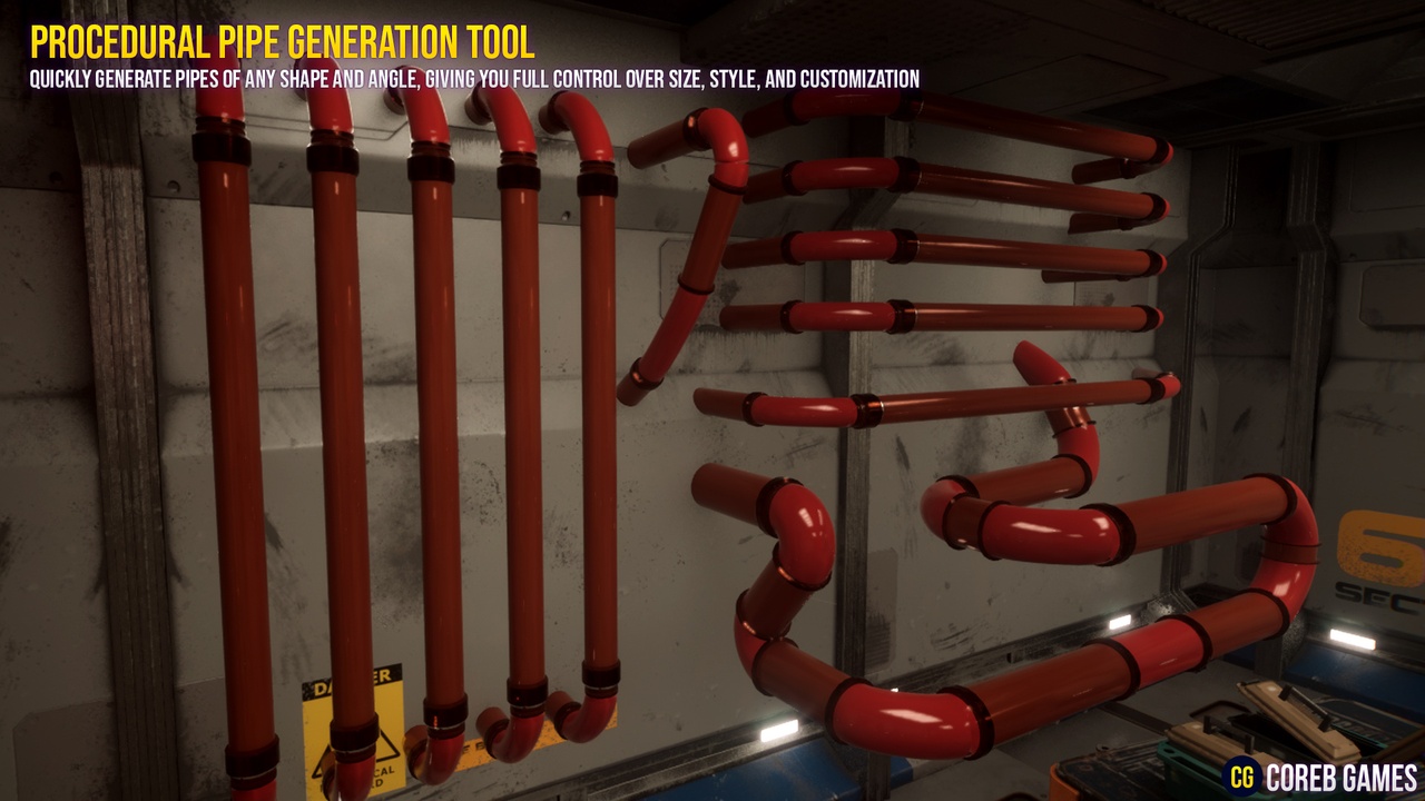 Media 1 for listing Procedural Pipe Generation Tool